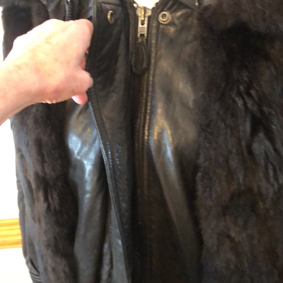 Andrew Marc Leather Jacket with Removal Vest - Picture 3 of 15